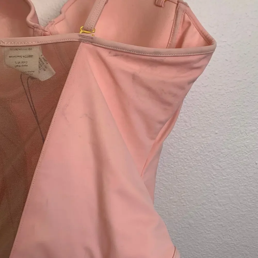 NWT House of CB Seychelles Padded Swimsuit in Blush‎ Pink